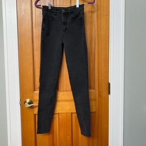 American Eagle Highest Rise Black/Gray Jeggings